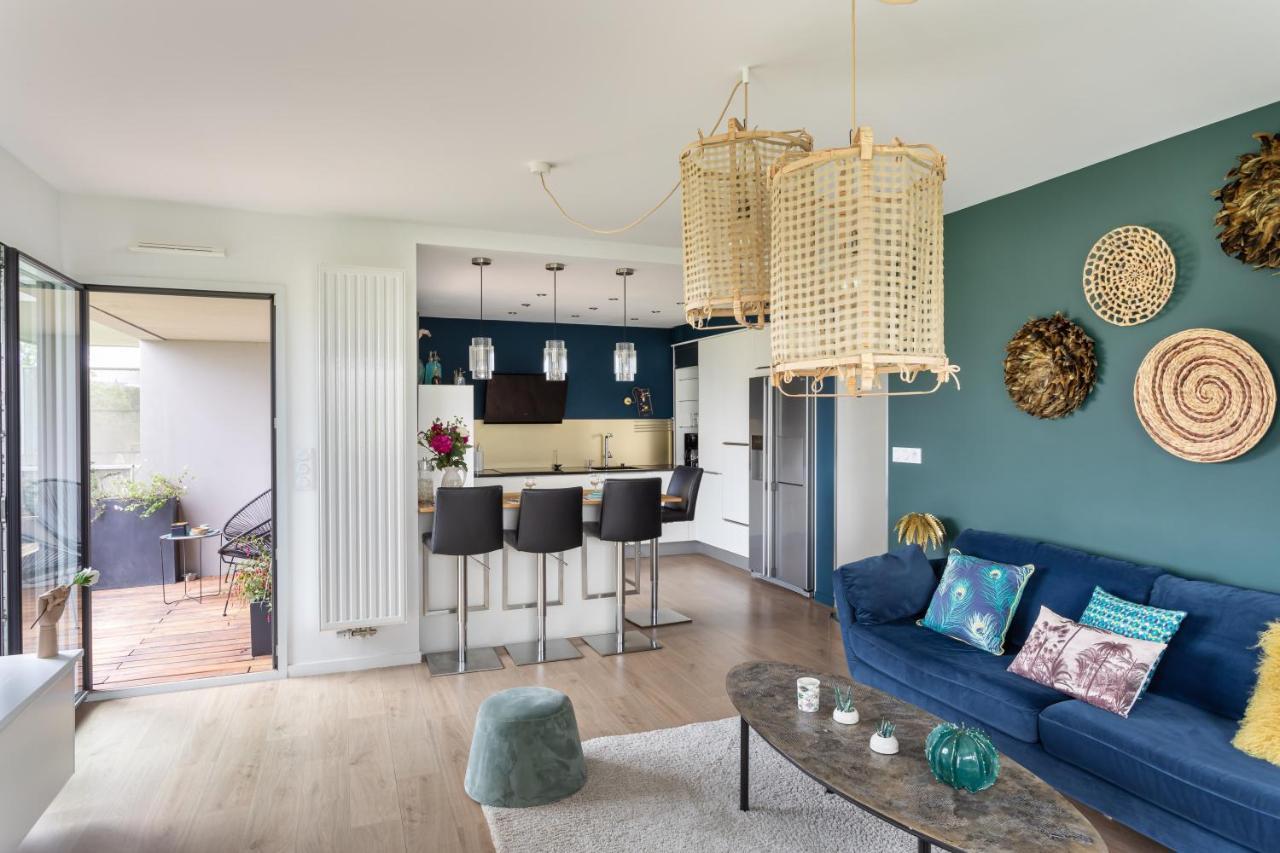 Le Canal - Appt Avec Balcon - Vue Degagee En Bord De Vilaine Rennes Buitenkant foto